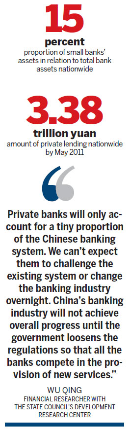 Private banks to start on trial basis