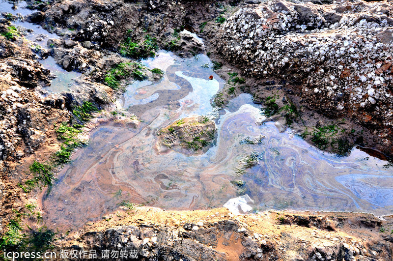 Ocean cleaning underway after oil pipe blast