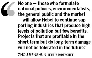 Hebei aims for pollution fight to bear fruit