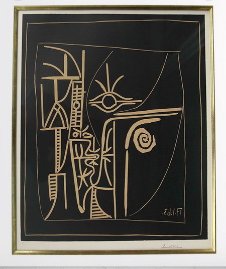 Online bidding for Picasso print starts at 1 yuan