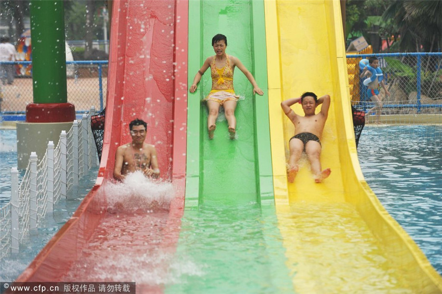 Water fun helps cool off the summer heat