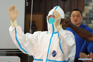 Anti-Ebola drill held in Hunan