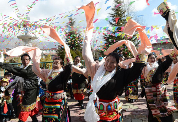 Tibetans rejoice at twin New Year celebration