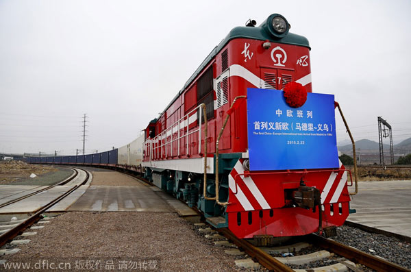 Cargo train completes first trip