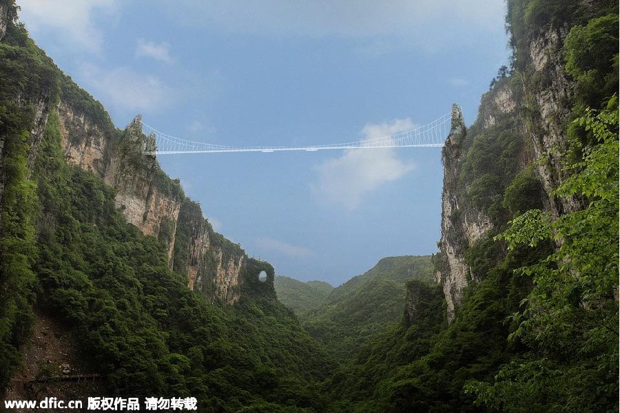 World's longest glass bridge looks for a name