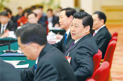 In photos: What Xi said to NPC in the past three years