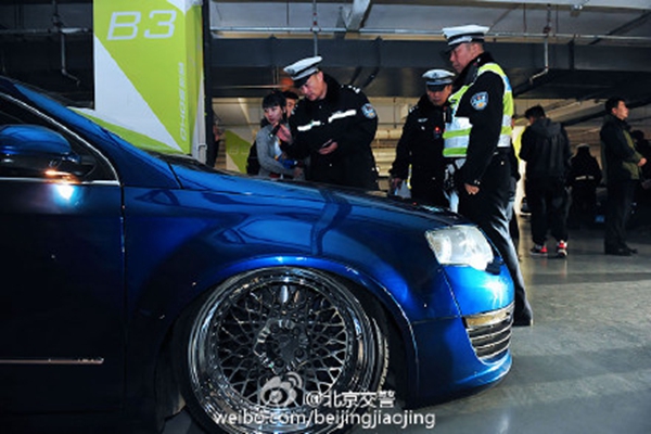 Modified cars party busted in Beijing