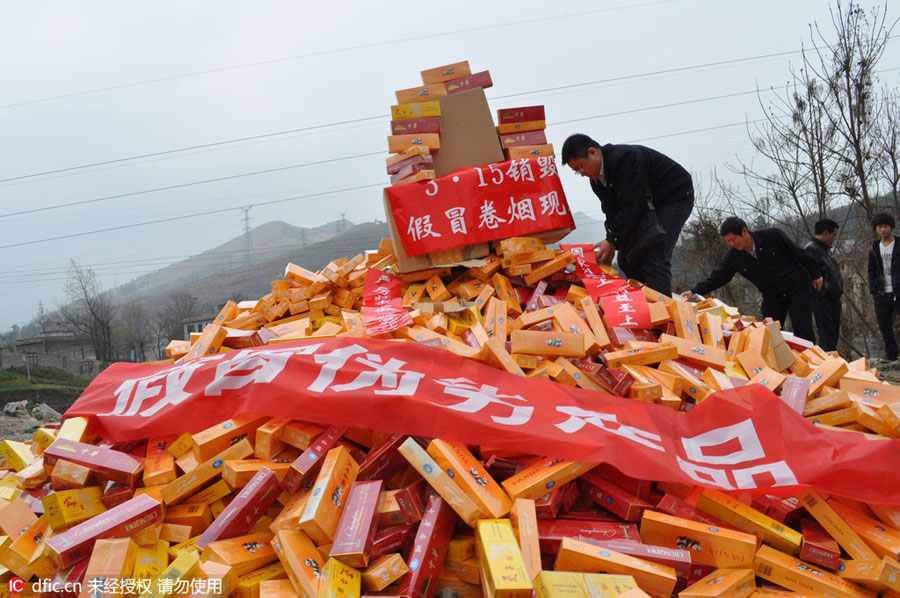 In pictures: Destroying fake and shoddy products
