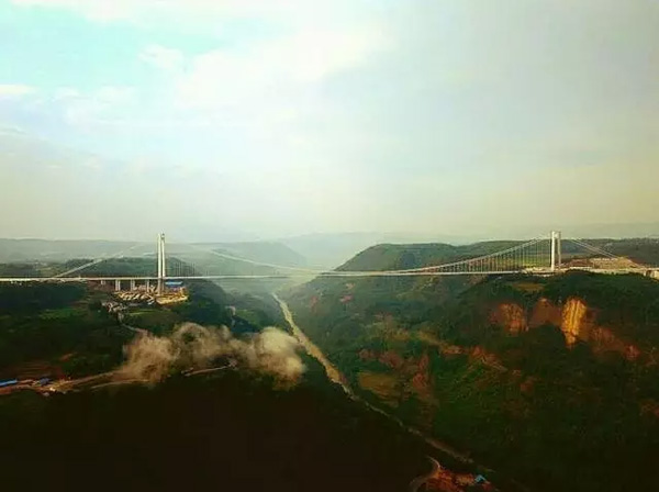 Asia's longest and highest suspension bridge to open to traffic