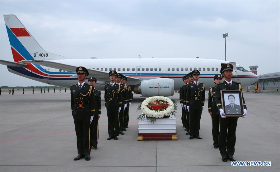 Funeral service held in NE China for killed Chinese UN peacekeeper