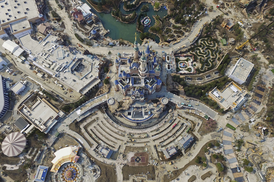 Now and then: How the Shanghai Disney Resort was built from nothing