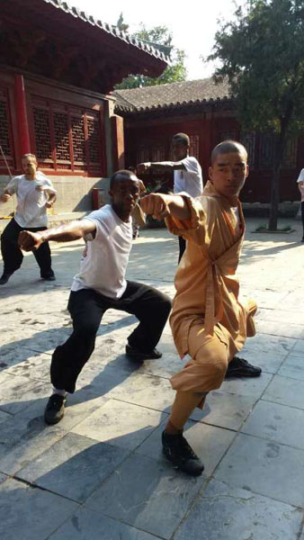 Young Africans learn kung fu at Shaolin Temple