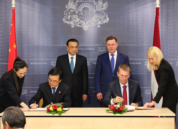 Latvia beomes first to link with Belt and Road Initiative in Baltic Sea area