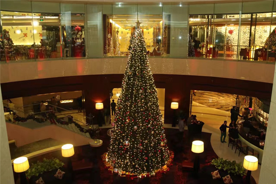 Christmas tree lighting ceremonies around Beijing