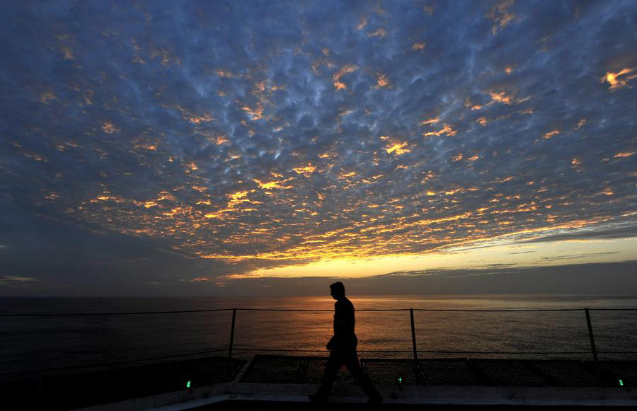 Sunset scenery of South China Sea