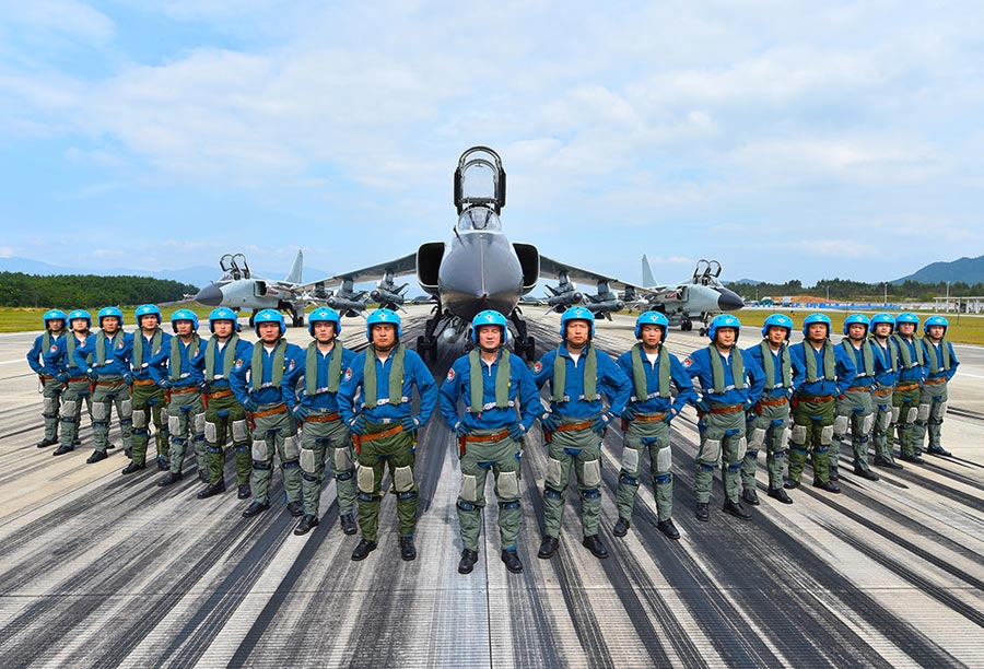 PLA South China Sea Fleet conduct advanced flight training