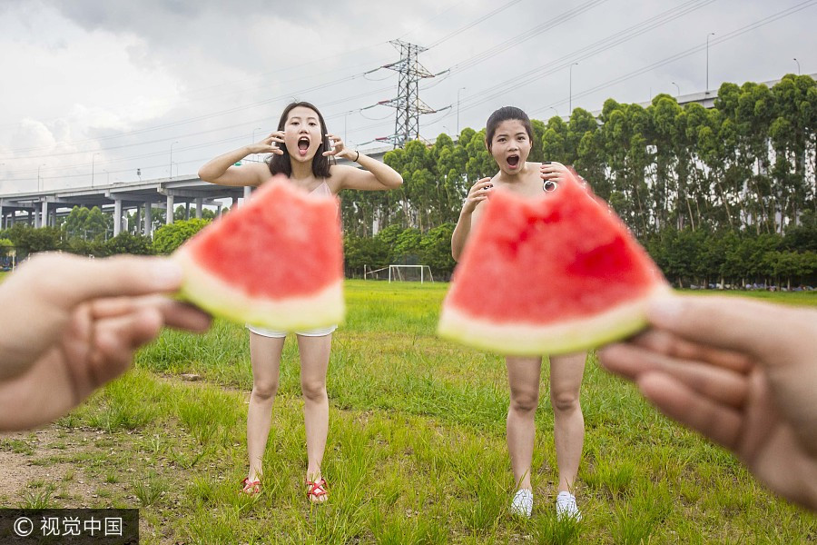 Summer fun: Is it watermelon or dress?