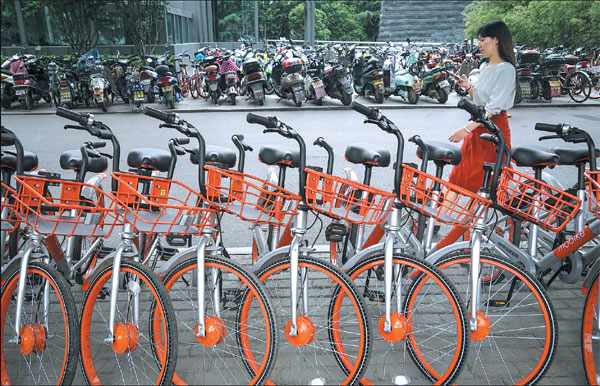 Bike-sharing helps ease traffic jams in China