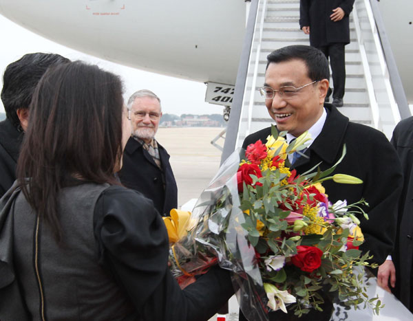Chinese vice premier arrives in Spain for visit