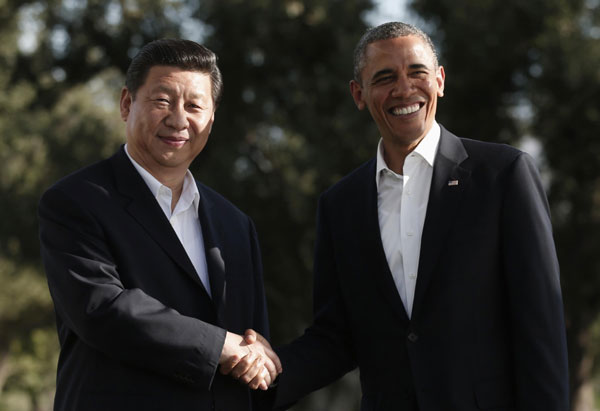 Chinese, US presidents start talks