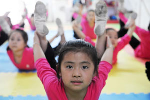 Child gymnasts all the rage in E China