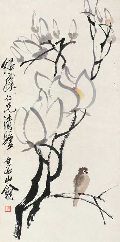 oriental flower painting