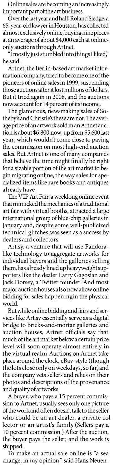 Virtual art auctions see a renaissance