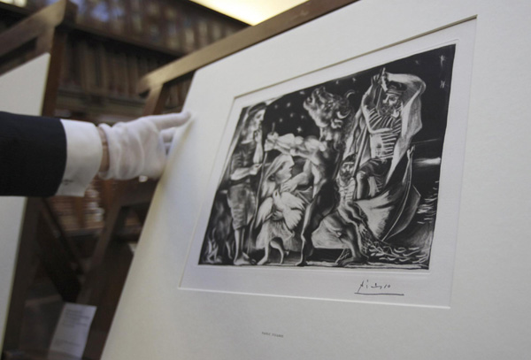 Etchings of Picasso to be displayed