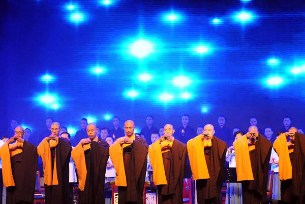 Performance in Buddhism music gala