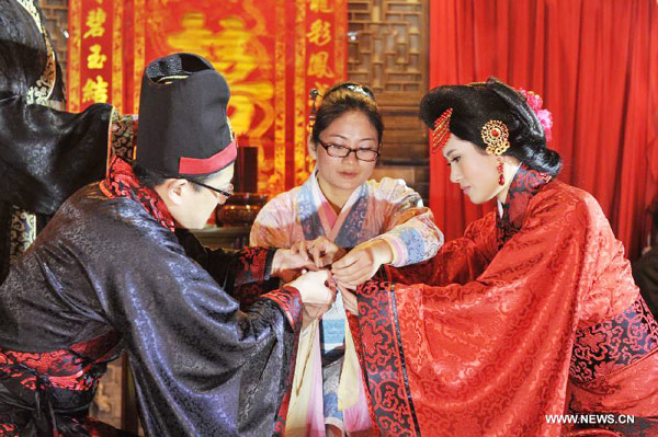 Traditional Chinese wedding held in China