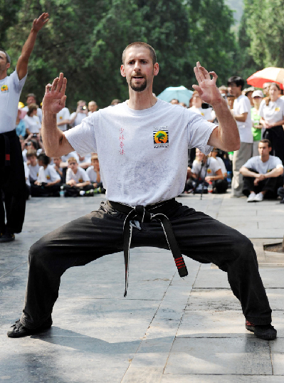 US martial artists arrive at Shaolin Temple