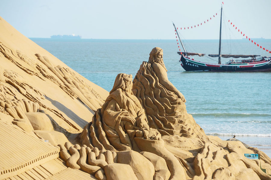 Int'l Sand Sculpture Exhibition kicks off
