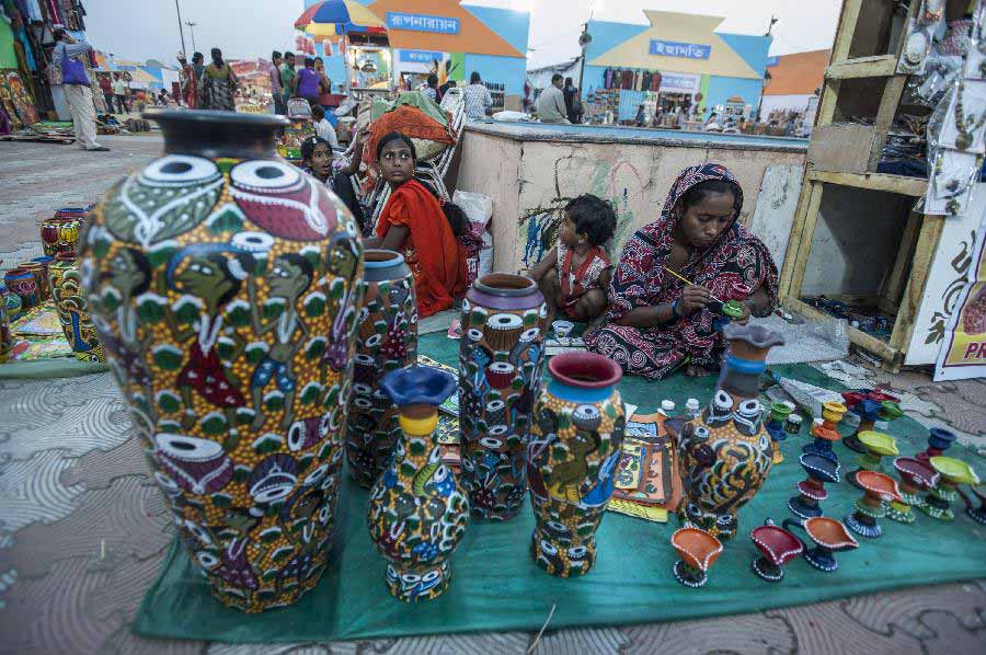 Handicraft fair in Calcutta, India