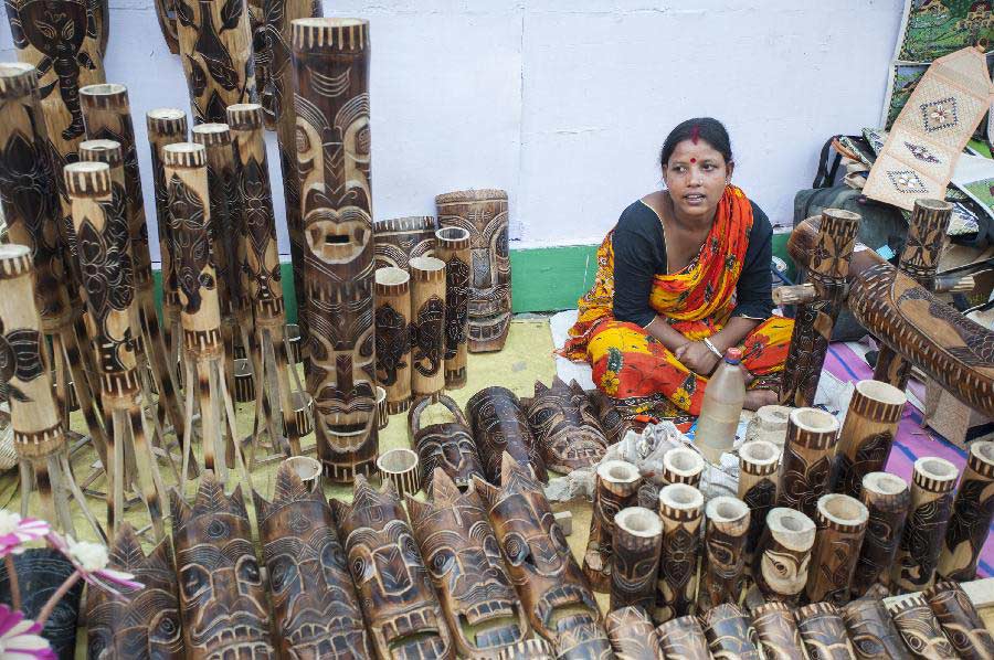 Handicraft fair in Calcutta, India