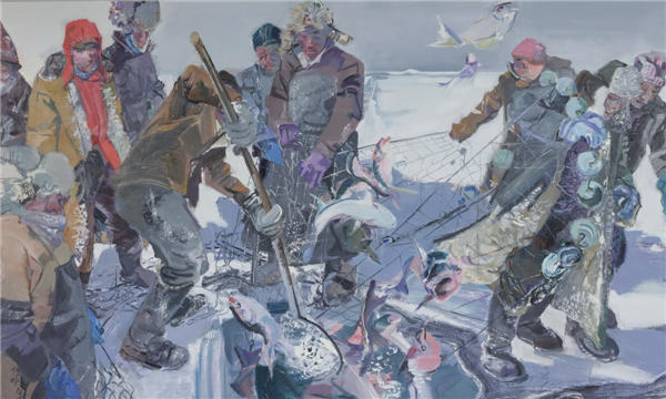 Contemporary oil paintings come to Beijing