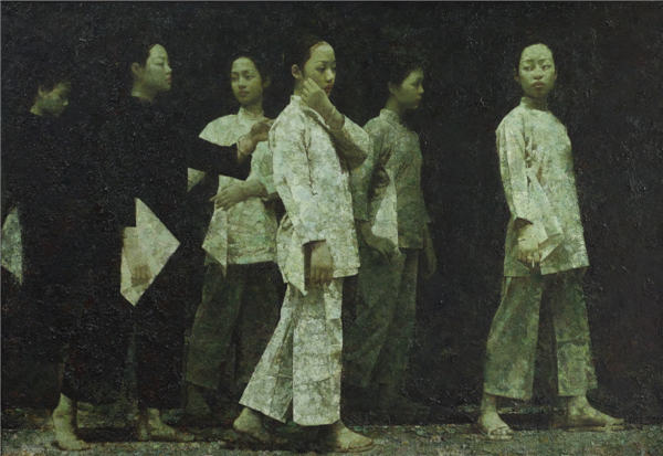 Contemporary oil paintings come to Beijing