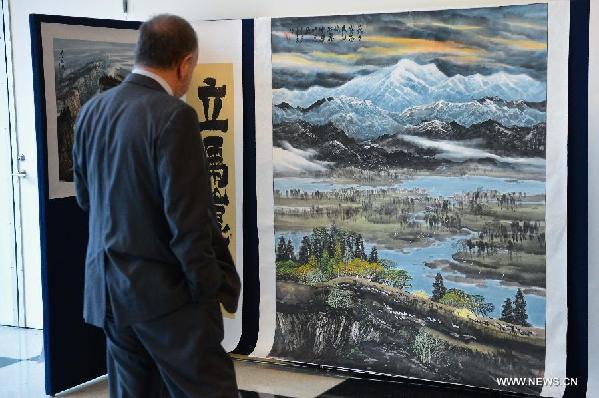 Chinese art exhibition opens at UN headquarters