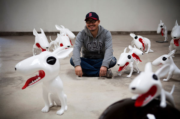 It's a dog's life for 'bull terrier' artist
