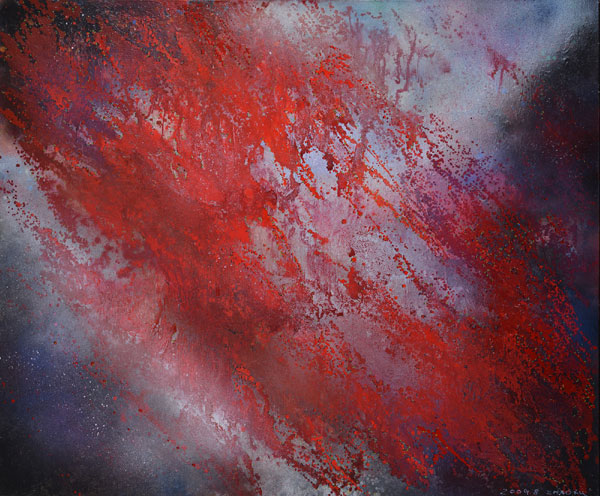 Exhibition of abstract cosmic landscapes by Zhao Xu