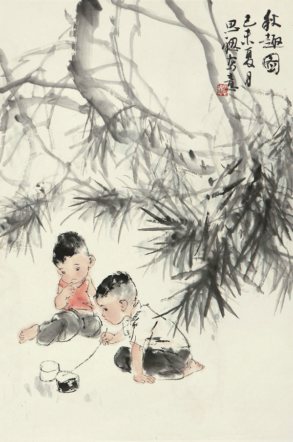 Children depicted by Chinese master painters