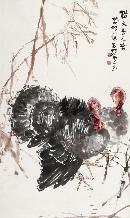 Exquisite turkeys in Chinese paintings