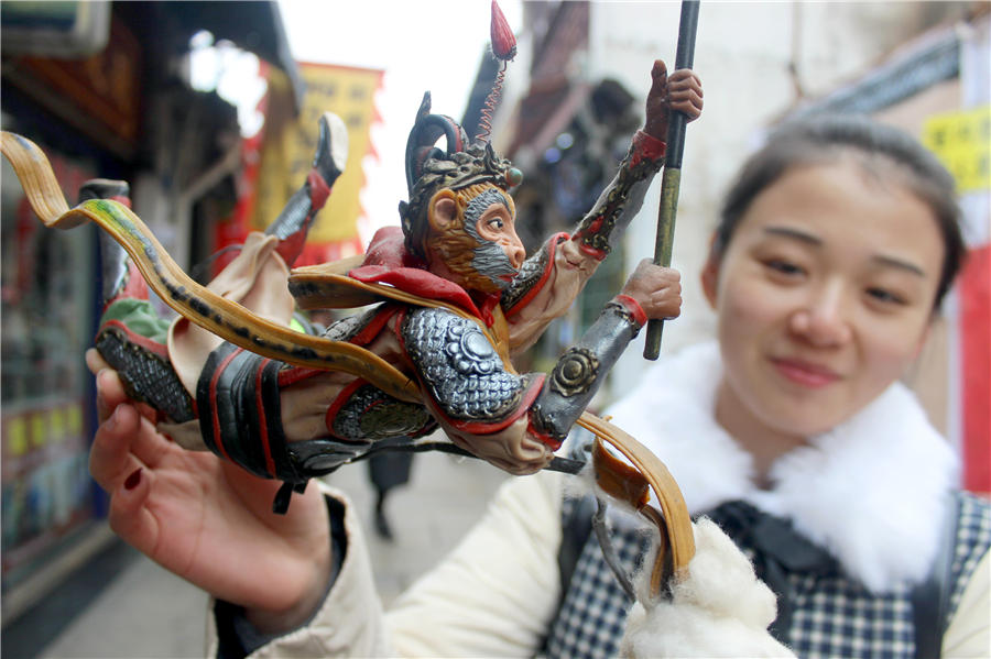 Dough figurines of Monkey King welcome the New Year
