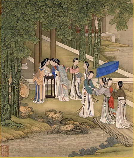 Qixi Festival in ancient paintings