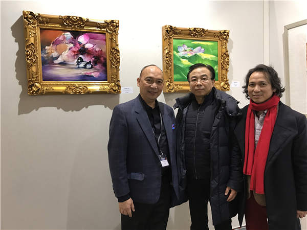 Huang Yue's art pieces showcased at the Grand Palais