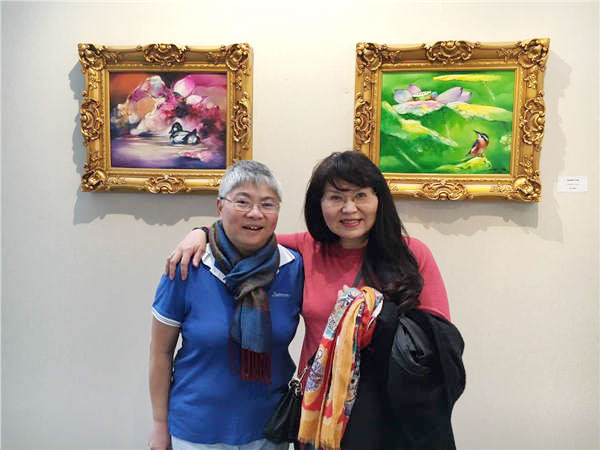 Huang Yue's art pieces showcased at the Grand Palais