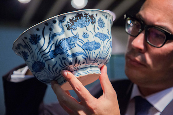 Auctioned Ming bowl heading for Shanghai exhibit
