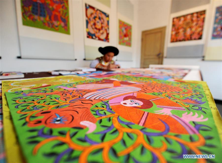 'Shuicheng villager painting' created by Miao ethnic group