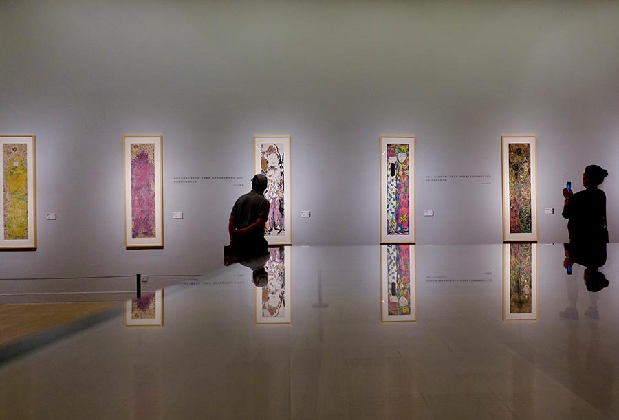 Zhu Zhengeng's paintings on show