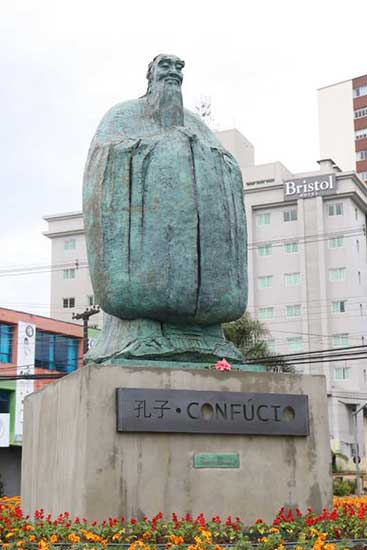 Statue of Confucius unveiled in Curitiba, Brazil