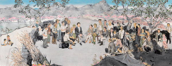 Art exhibition celebrates role models in Chinese society